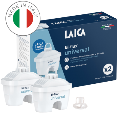 LAICA Bi-Flux Universal Slim Filtr na vodu F2L, bílý 2ks