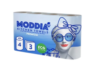 MODDIA Kuchyňské utěrky 3vrstvé, 4 ks