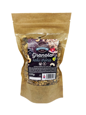 ŽITNOOSTROVSKÁ BEZLEPKOVÁ PEKÁREŇ BEST OF Granola kešu-aronie 400 g