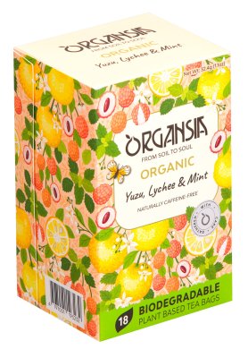 BASILUR ORGANSIA BIO Yuzu Lychee and Mint 18 x 1.8 g