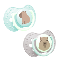 LOVI Dudlík svítící silikonový dynamický CAPICHILL 0-6m 2 ks