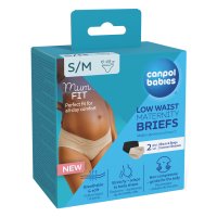 CANPOL BABIES Těhotenské kalhotky s nízkým pasem MumFIT S/M 2 ks