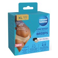 CANPOL BABIES Těhotenské kalhotky s nízkým pasem MumFIT XL 2 ks
