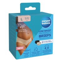 CANPOL BABIES Těhotenské kalhotky s nízkým pasem MumFIT L 2 ks