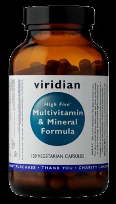 Viridian High Five Multivitamin & Mineral Formula 120 kapslí
