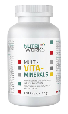 NutriWorks Multivitaminerals 120 kapslí
