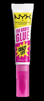 NYX PROFESSIONAL MAKEUP The Brow Glue Crazy Lift Transparent gel na obočí 7 ml