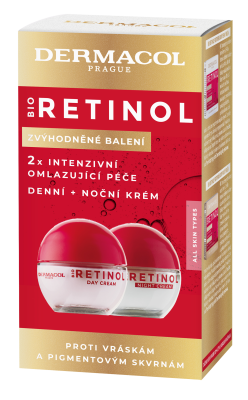 DERMACOL Duopack Bio Retinol Denní a noční krém 2 x 50 ml
