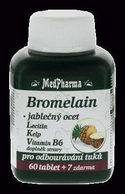 MedPharma Bromelain+Jablečný ocet+Lecitin 67 tablet