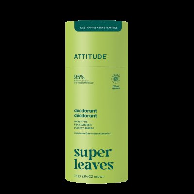 ATTITUDE Přírodní deodorant Super leaves  - hruška a amber bezplast 75 g