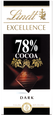 LINDT Čokoláda EXCELLENCE Extra hořká 78%, 100 g