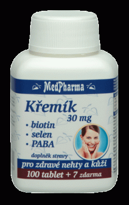 MedPharma Křemík 30mg+Biotin+PABA tbl.107