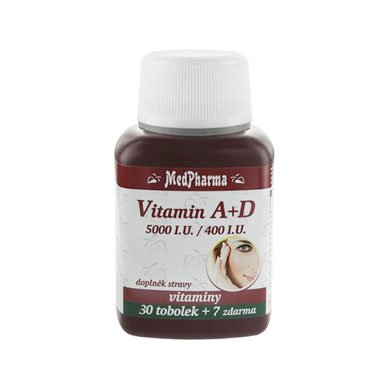 Medpharma Vitamín A+D 5000 I.U./400 I.U. 37 tobolek