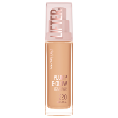 MAYBELLINE Lifter Foundation 220, rozjasňující make-up Plump & Glow 30 ml