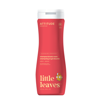 ATTITUDE Little leaves Dětské tělové mýdlo a šampon (2 v 1) s vůní manga 473 ml