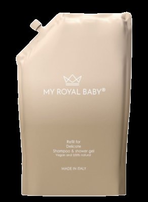 MYROYALBABY Jemný šampon a sprchový gel 2v1 náhradní náplň 380 ml
