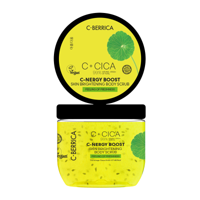 NATURA SIBERICA CICA C-BERRICA Rozjasňující tělový peeling C-Energy Boost 200 ml