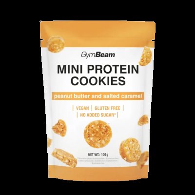 GYMBEAM Mini Protein Cookies - peanut butter and salted caramel 100 g