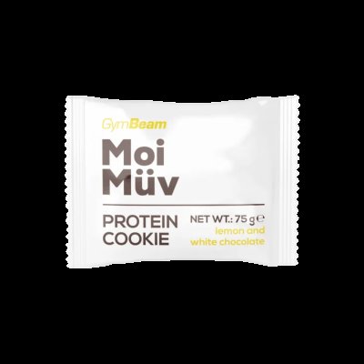 GYMBEAM MoiMüv Protein Cookie - citron a bílá čokoláda 75 g