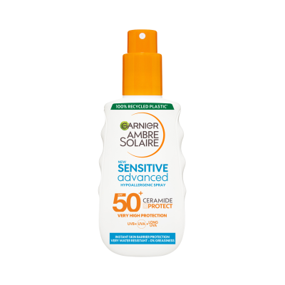 GARNIER Ambre Solaire Sensitive Advanced sprej, SPF 50+, 150 ml