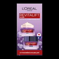 L'ORÉAL PARIS Revitalift Filler dvojbalení denní a noční krém, 2 x 50 ml