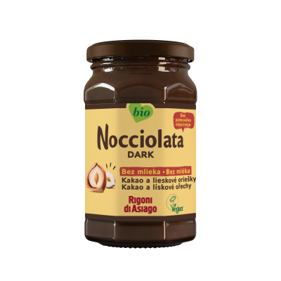 RIGONI DI ASIAGO Nocciolata BIO Dark lískooříšková pomazánka bez mléka 250 g
