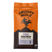 GRUMPY MULE BIO Peru SCA 84+ zrnková káva Arabica 200 g