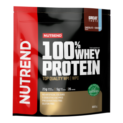 NUTREND 100% Whey Protein Čokoláda + kokos 800 g