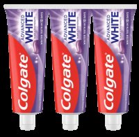 COLGATE Advanced White Purple Trio Zubní pasta 3 x 75 ml