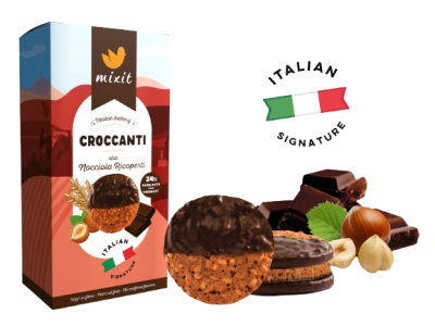 MIXIT Italian Bakery – Croccanti alla Nocciola Ricoperti 150 g