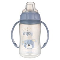 CANPOL BABIES Hrneček tréninkový CUTE ANIMALS se silikonovým pítkem pejsek 320 ml
