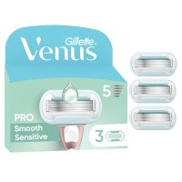 GILLETTE VENUS Dámské holicí hlavice pro citlivou pokožku, Venus Pro Smooth Sensitive 3 ks