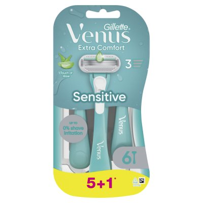 GILLETTE VENUS Pohotová holítka, Extra Comfort Sensitive 6 ks