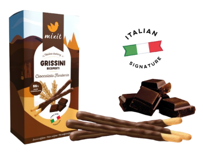 MIXIT Italian Bakery – Grissini Ricoperti Cioccolato Fondente 150 g