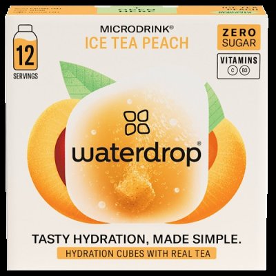 WATERDROP Ice Tea Peach 12 ks