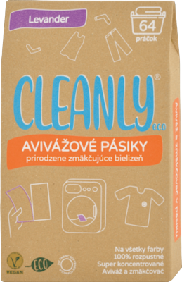 CLEANLY ECO Avivážové proužky – Levandule 64 ks