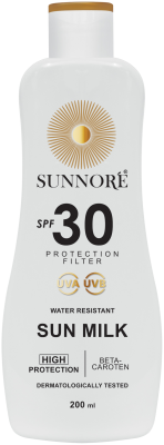 SUNNORÉ Opalovací mléko SPF 30, 200 ml