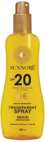 SUNNORÉ Transparentní sprej SPF 20, 200 ml