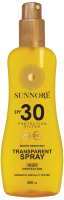 SUNNORÉ Transparentní sprej SPF 30, 200 ml