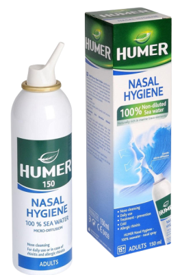 Humer Hygiena nosu pro dospělé 100% mořská voda 150 ml