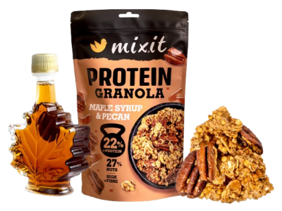 MIXIT Proteinová granola z pece - Javorový sirup a pekany 350 g