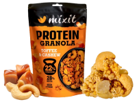 MIXIT Proteinová granola z pece - Toffee & kešu 350 g