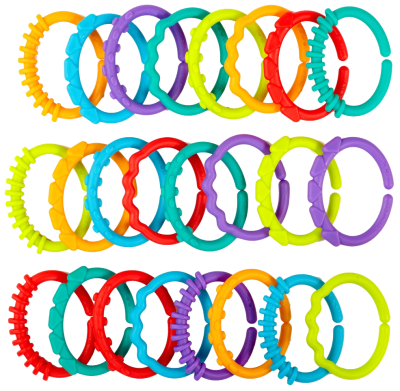 Bright Starts Kousátko C kroužky 24 ks