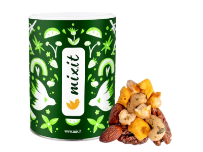 MIXIT Crunchy mix - Sýr, crunchy corn a oříšky s medvědím česnekem 300 g