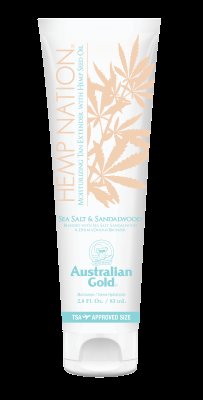 AUSTRALIAN GOLD Hemp Nation tělové mléko, Sea Salt Sandalwood, cestovní balení 83 ml