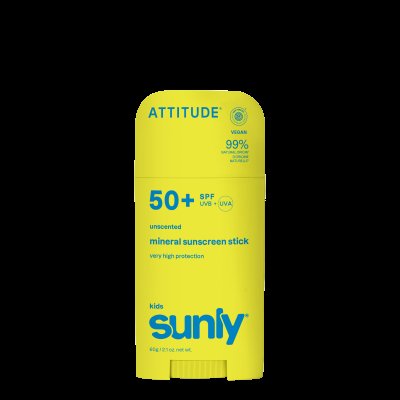 ATTITUDE Dětský minerální opalovací krém Sunly SPF 50+ bez vůně 60 g