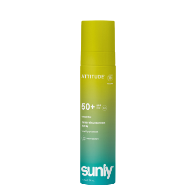 ATTITUDE Minerální opalovací krém ve spreji Sunly SPF 50+ bez vůně 75 ml