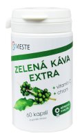 Vieste Zelená káva extra s vitamínem C s chromem 60 kapslí