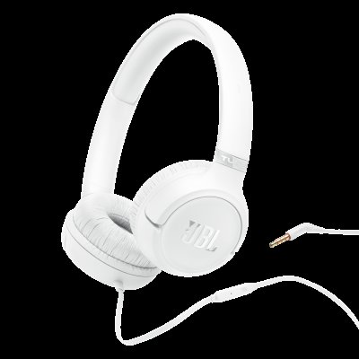 JBL Tune 530 White kabelová sluchátka na uši