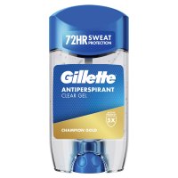 GILLETTE Antiperspirant Čirý Gel Tuhý pro Muže, Champion Gold 70 ml